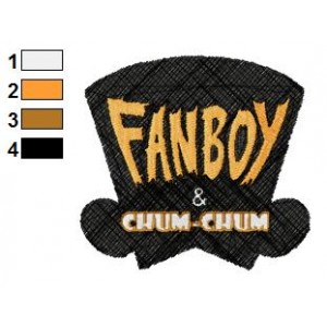 Logo of Fanboy and Chum Chum Embroidery Design